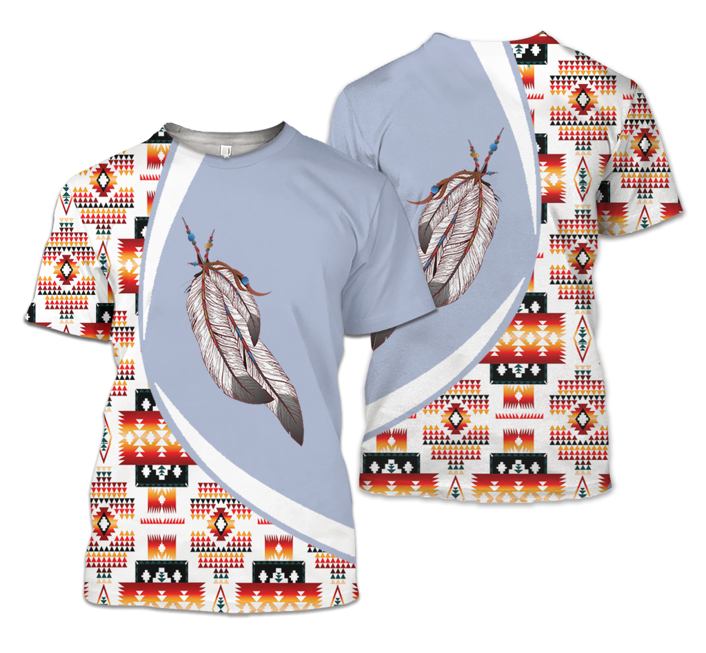TS00143 Pattern Native American Unisex 3D T-Shirt
