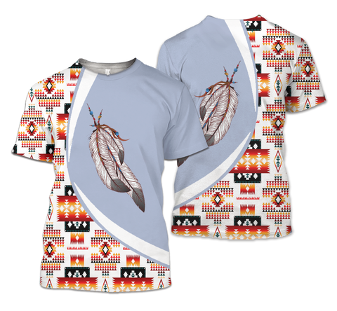 TS00143 Pattern Native American Unisex 3D T-Shirt