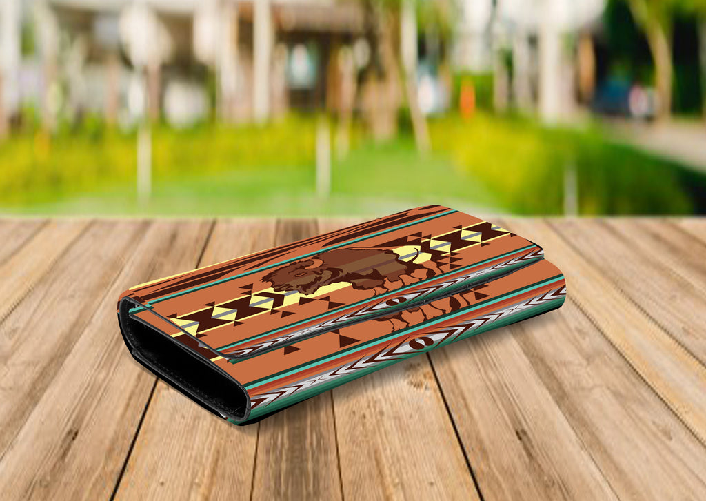 Native Handwallet GB-NAT00024 Pattern Native Foldable Wallet – Powwow Store