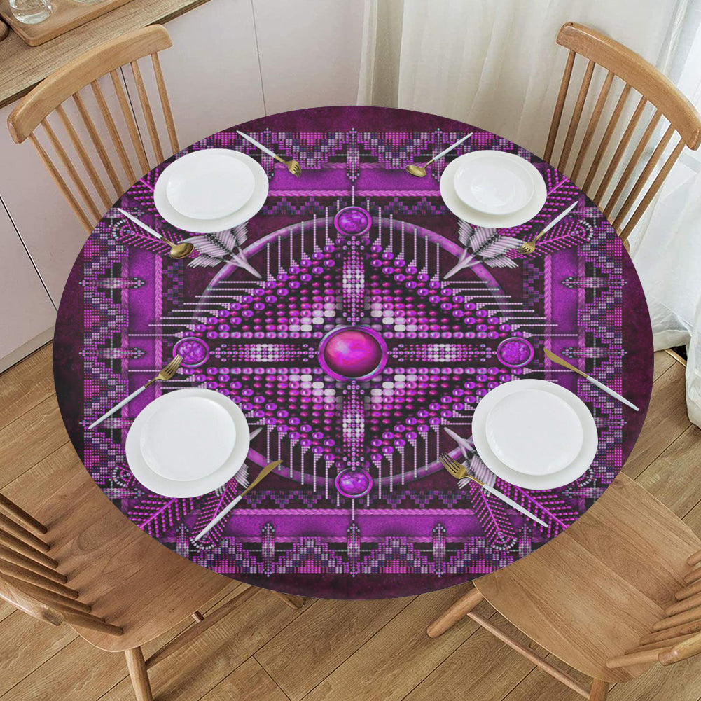 GB-NAT00023-05 Pattern Native American Round Table Set