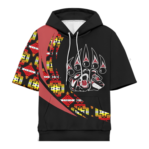 Powwow StoreHD0012366 Pattern Native Pride 3D Short  Hoodie