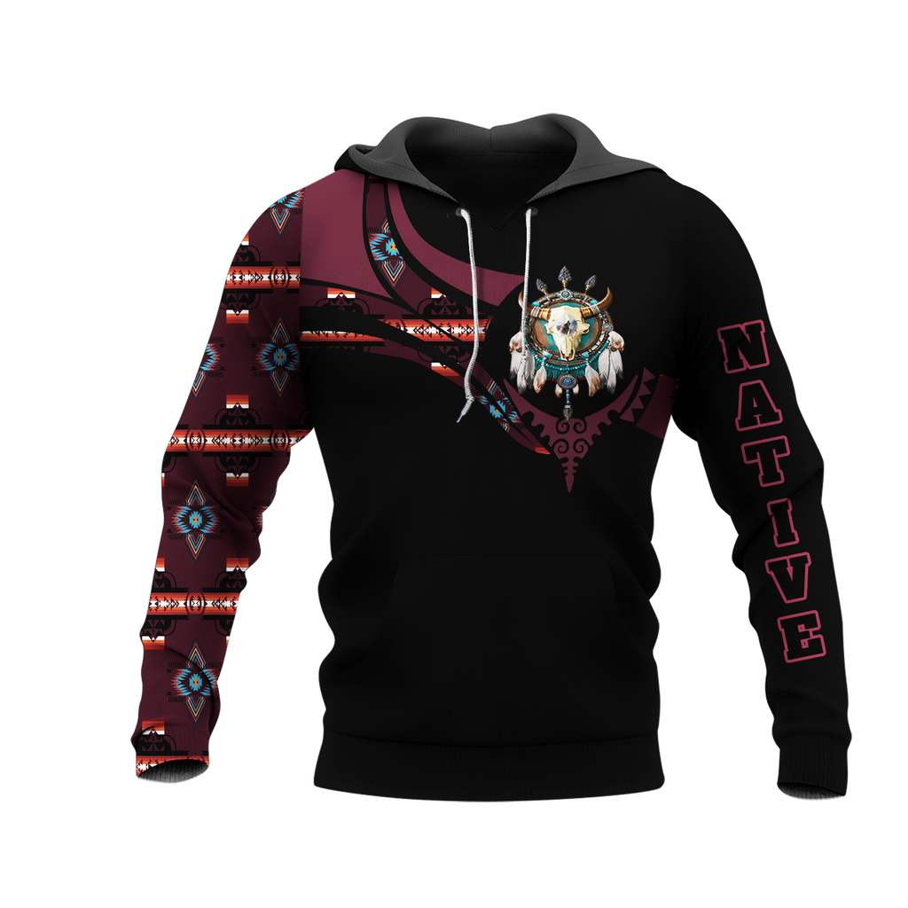 Powwow StoreHD0012502 Pattern Native Pride 3D Hoodie