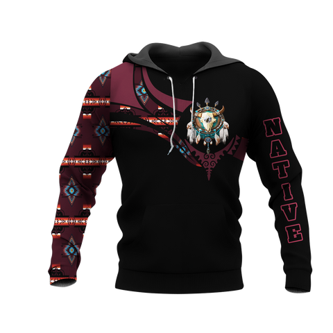 Powwow StoreHD0012502 Pattern Native Pride 3D Hoodie