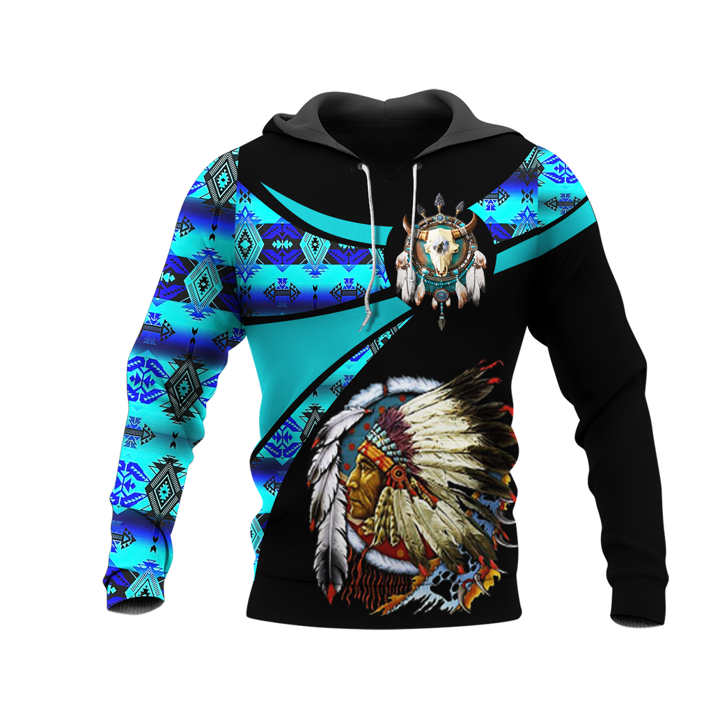 Powwow StoreHD000812 Pattern Native Pride 3D Hoodie