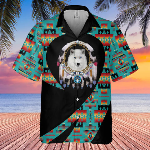 GB-HW000842 Tribe Design Native American Hawaiian Shirt 3D