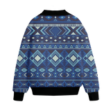 Powwow Storegb nat00407 pattern native american unisex knitted fleece lapel outwear