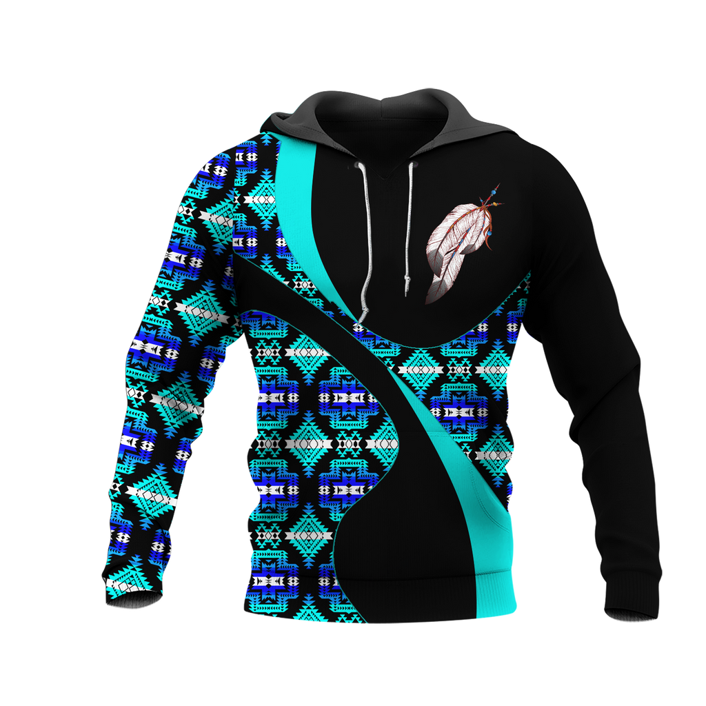 Powwow StoreHD0011479 Pattern Native Pride 3D Hoodie