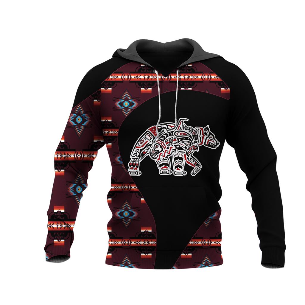 Powwow StoreHD0012476 Pattern Native Pride 3D Hoodie