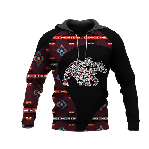 Powwow StoreHD0012476 Pattern Native Pride 3D Hoodie