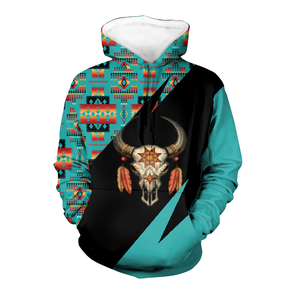 Powwow StoreHD0012138 Pattern Native Pride 3D Hoodie