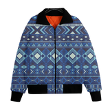 GB-NAT00407 Pattern Native American Unisex Knitted Fleece Lapel Outwear