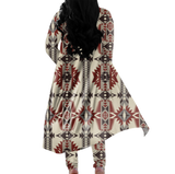 Powwow Storegb nat00594 tribe design native american cardigan coat long pant set