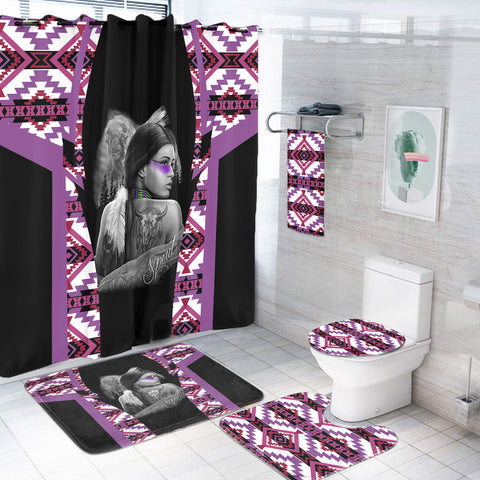 BS-000218 Pattern Native American Bathroom Set