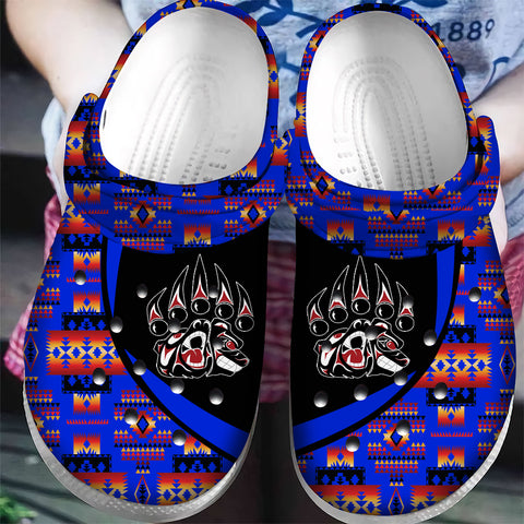 CRC0010 Pattern Native American  Crocs Clogs Shoes