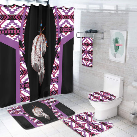BS-000219 Pattern Native American Bathroom Set