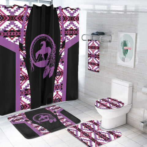 BS-000216 Pattern Native American Bathroom Set