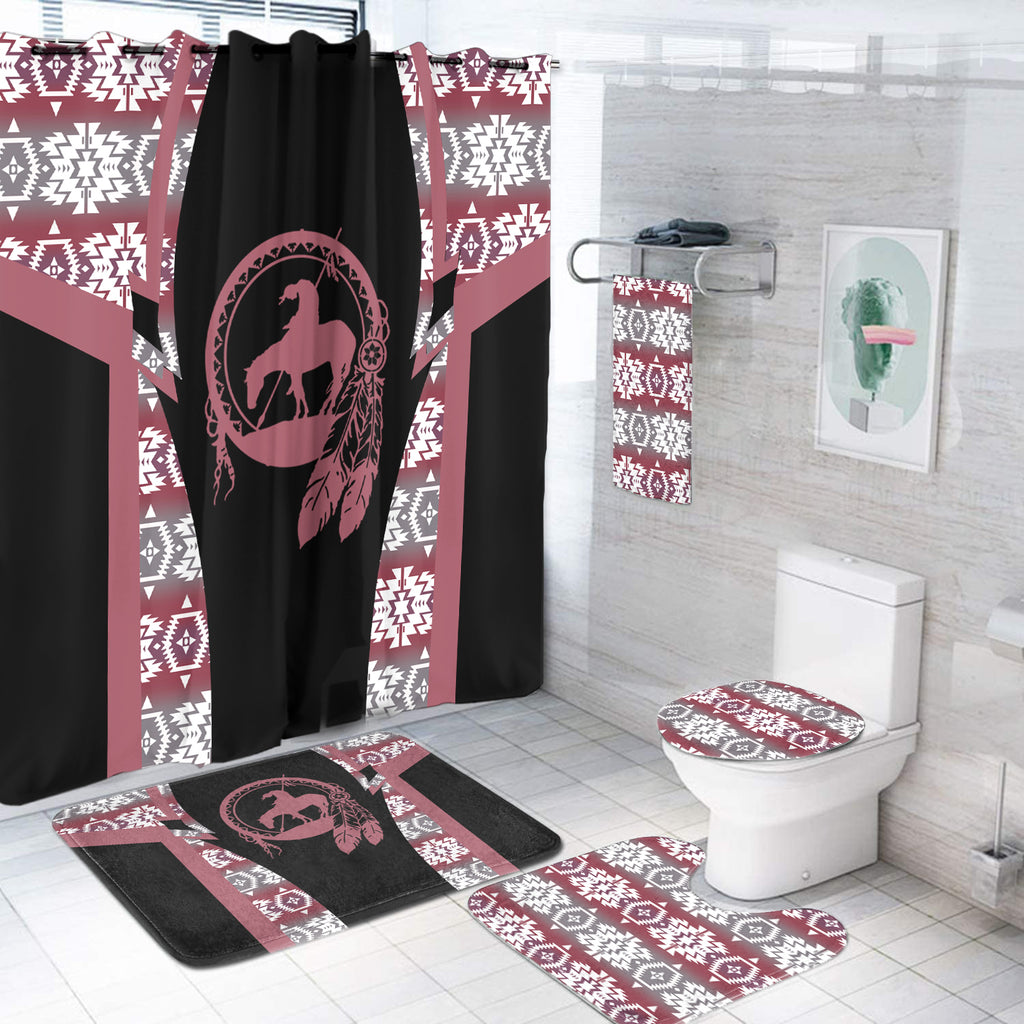 BS-000215 Pattern Native American Bathroom Set