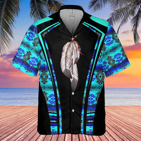 GB-HW000311 Tribe Design Native American Hawaiian Shirt 3D