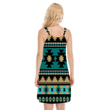 Powwow Storegb nat00509 native design womens o neck cami dress