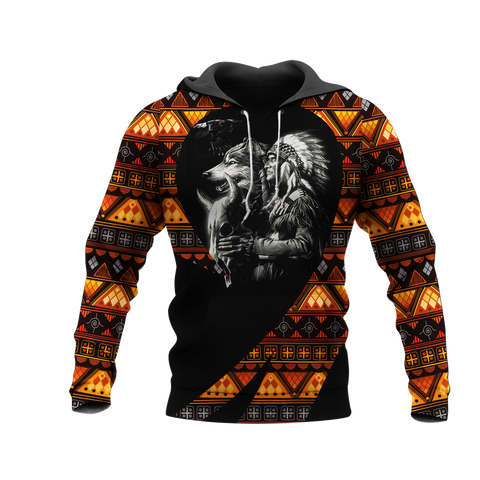 Powwow StoreHD0011624 Pattern Native Pride 3D Hoodie