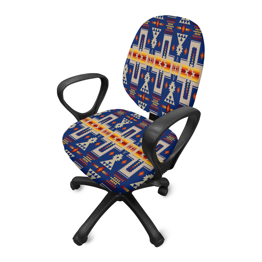 Powwow StoreGBNAT0006204 Design Native American Office Chair Cover