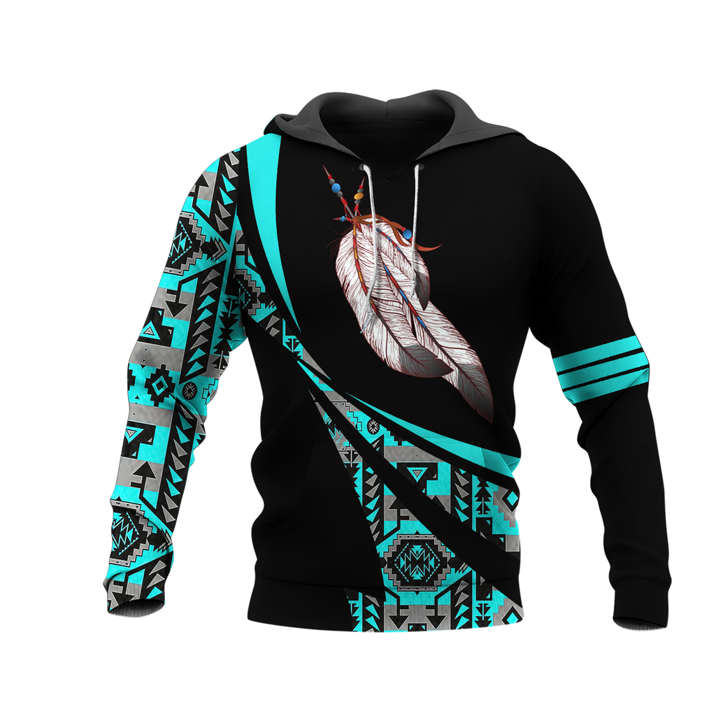 Powwow StoreHD0012051 Pattern Native Pride 3D Hoodie