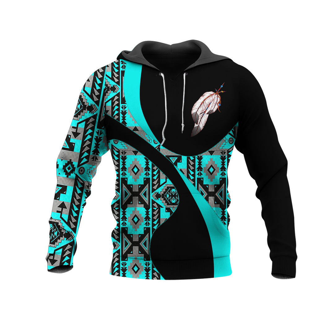 Powwow StoreHD0011482 Pattern Native Pride 3D Hoodie