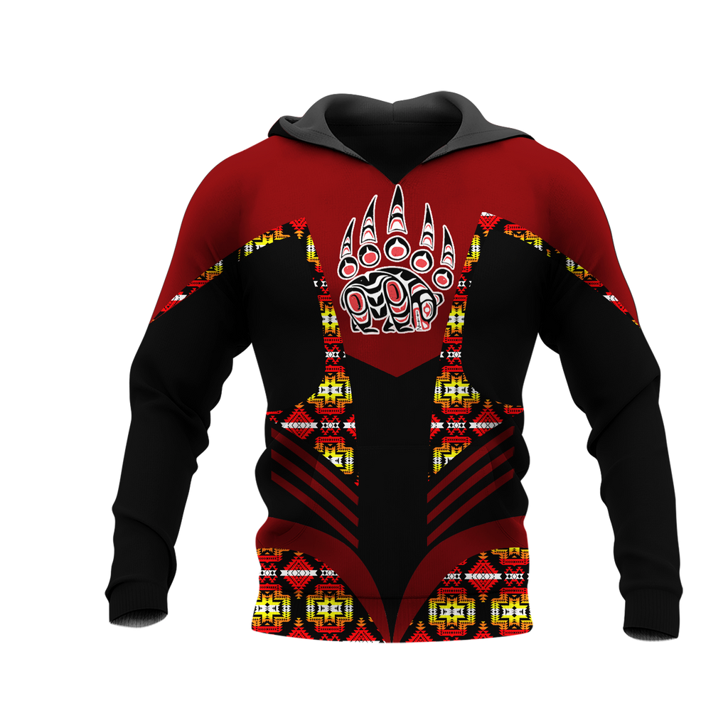 Powwow StoreHD001179 Pattern Native Pride 3D Hoodie