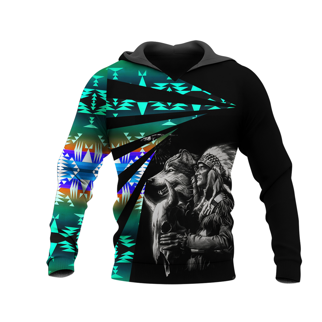 Powwow StoreHD0011896 Pattern Native Pride 3D Hoodie