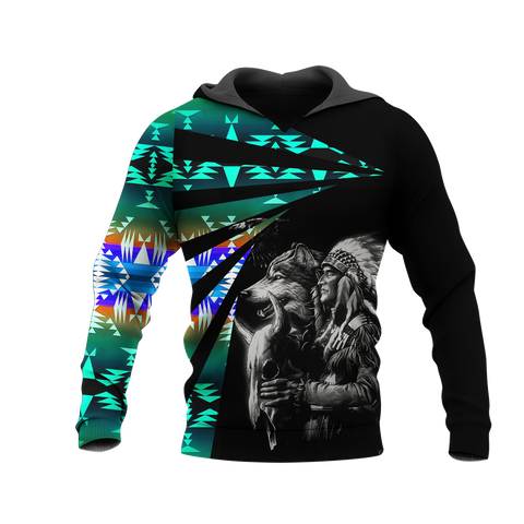 Powwow StoreHD0011896 Pattern Native Pride 3D Hoodie