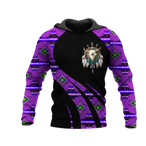 Powwow StoreHD0011700 Pattern Native Pride 3D Hoodie