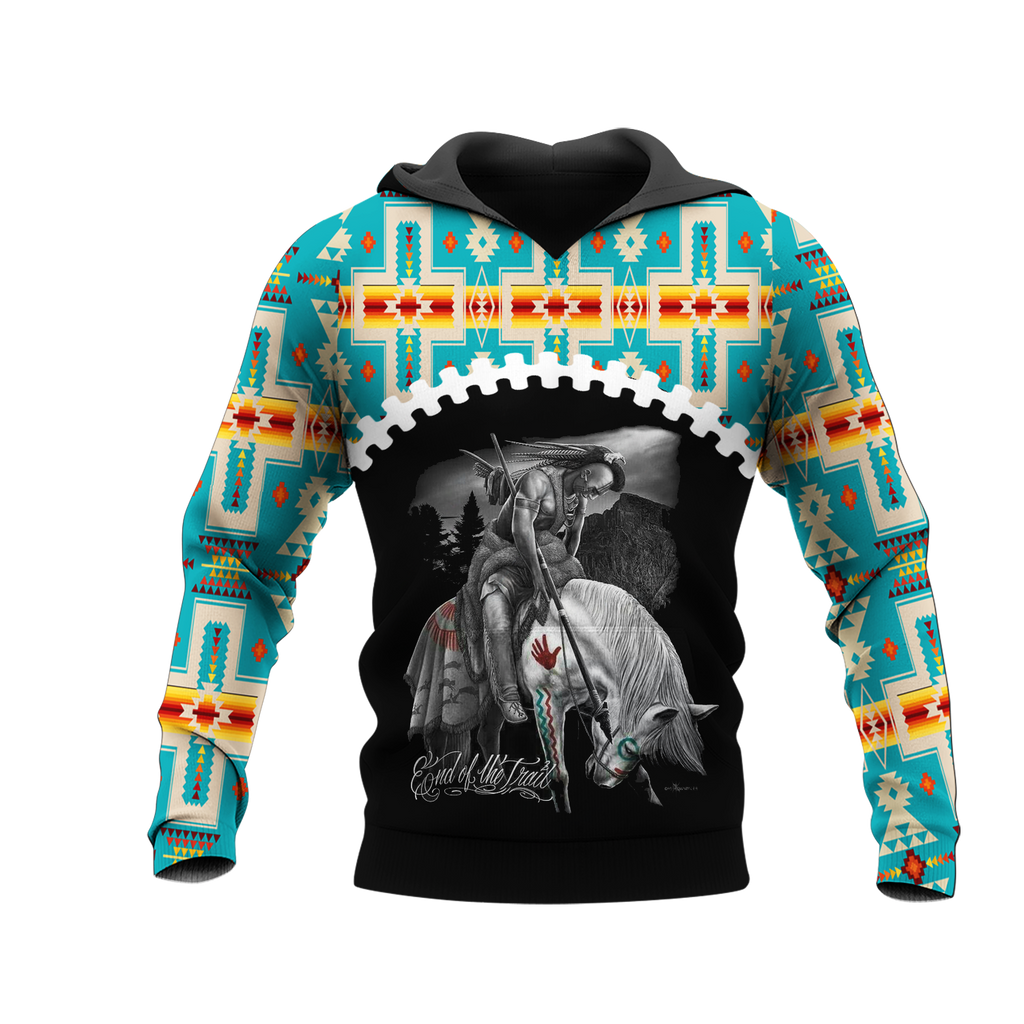 Powwow StoreHD0012290 Pattern Native Pride 3D Hoodie