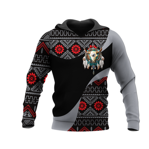 Powwow StoreHD0011999 Pattern Native Pride 3D Hoodie