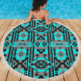 Powwow StoreGBNAT00626 Native American Design Beach Blanket