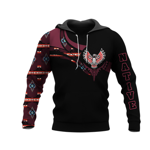 Powwow StoreHD0012503 Pattern Native Pride 3D Hoodie