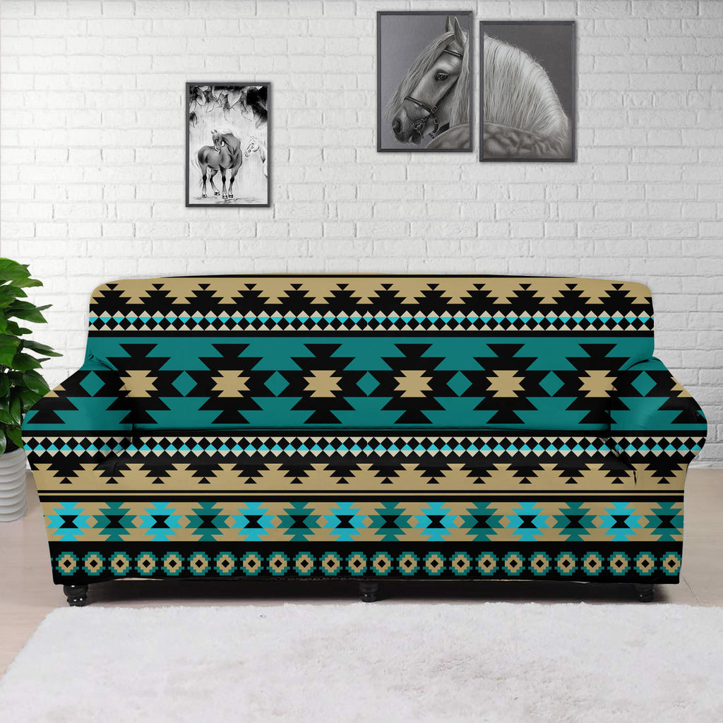 Powwow StoreGBNAT00509 Native Tribal Pattern Native Sofa Cover