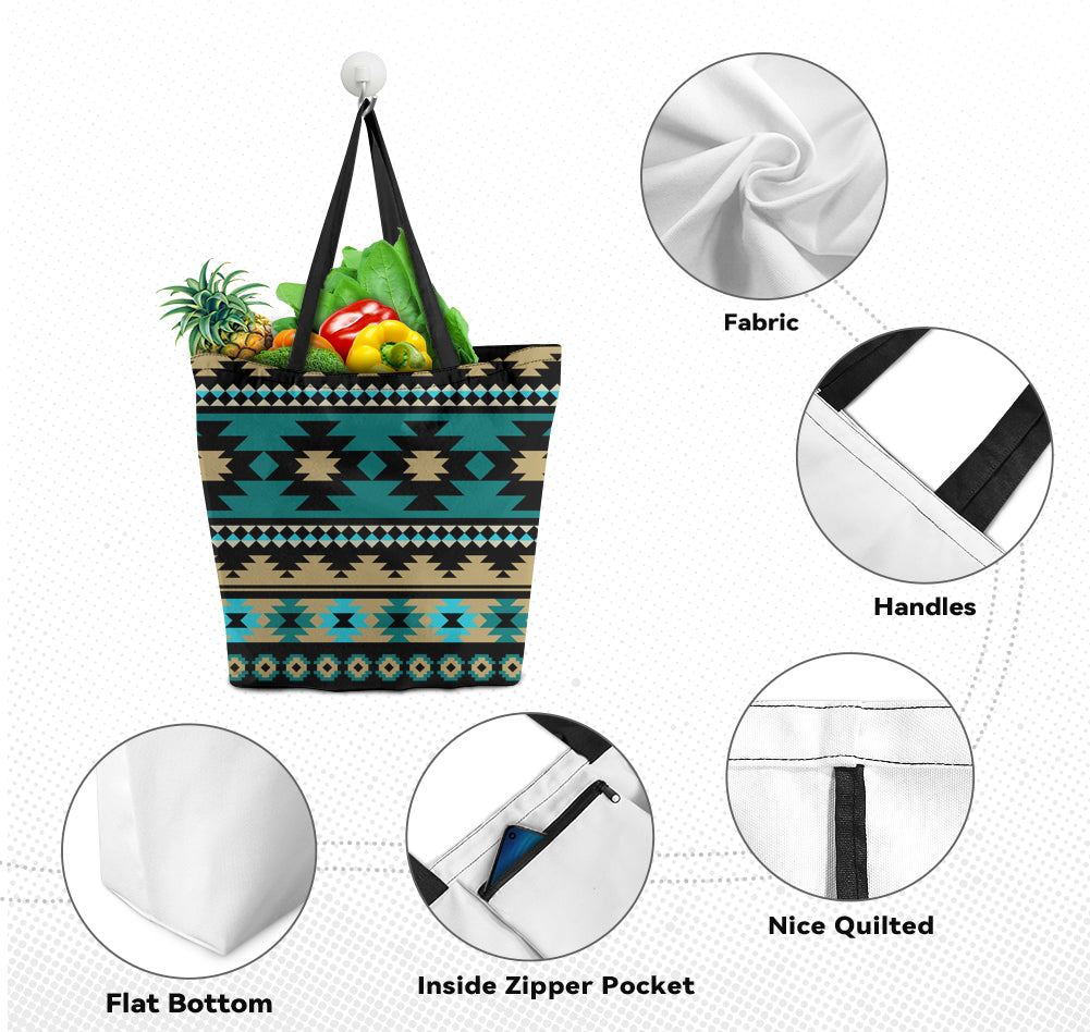 GB-NAT00509 Pattern Tribe Canvas Shopping Bag (Copy)