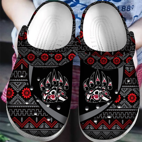 CRC0019 Pattern Native American  Crocs Clogs Shoes