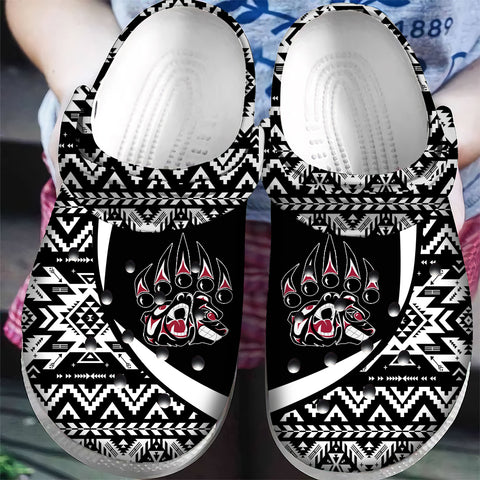 CRC0022 Pattern Native American  Crocs Clogs Shoes