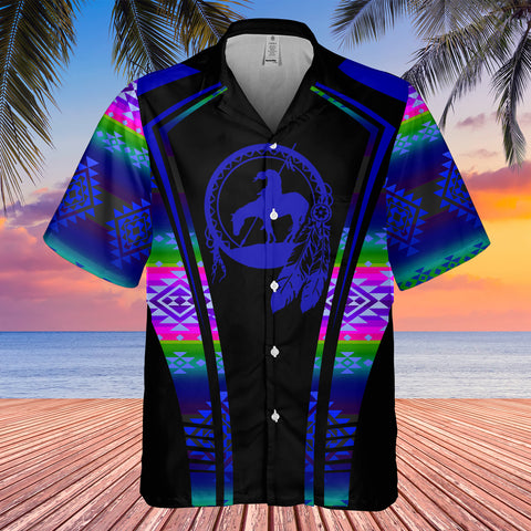GB-HW000320 Tribe Design Native American Hawaiian Shirt 3D
