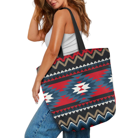 Powwow StoreGBNAT00529Pattern Tribe Canvas Shopping Bag