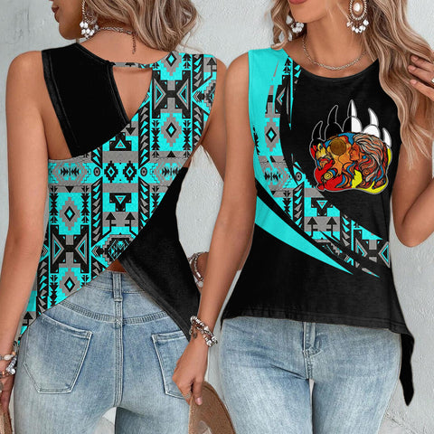 Powwow StoreCBT0026 Pattern Native Cross Back Top