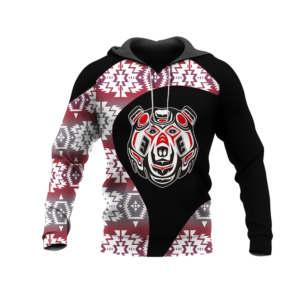 Powwow StoreHD0012479 Pattern Native Pride 3D Hoodie