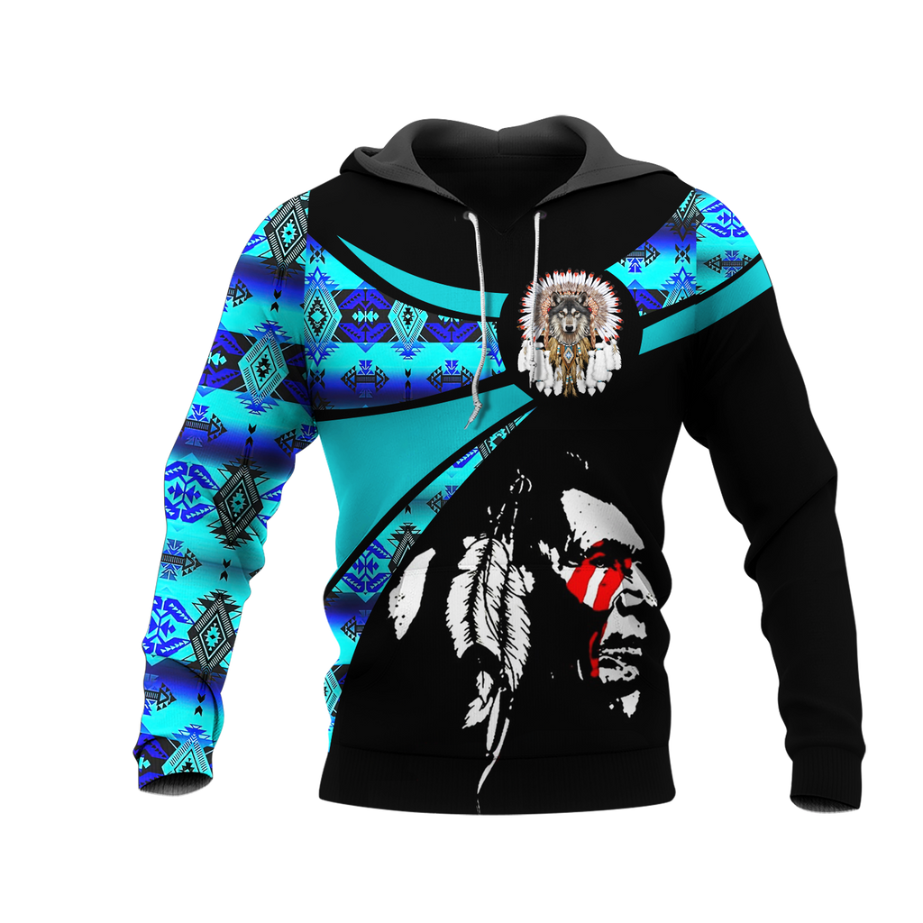 Powwow StoreHD000813 Pattern Native Pride 3D Hoodie