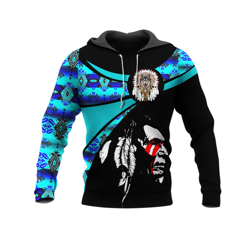 Powwow StoreHD000813 Pattern Native Pride 3D Hoodie