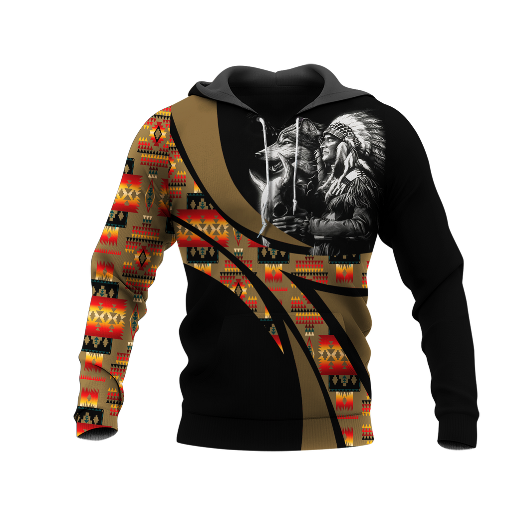 Powwow StoreHD0011843 Pattern Native Pride 3D Hoodie