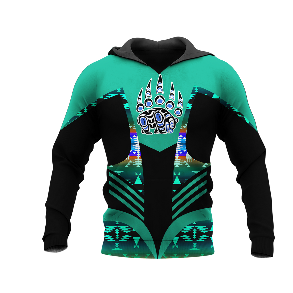 Powwow StoreHD001177 Pattern Native Pride 3D Hoodie