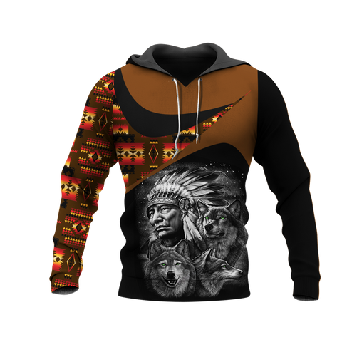 Powwow StoreHD0011420 Pattern Native Pride 3D Hoodie