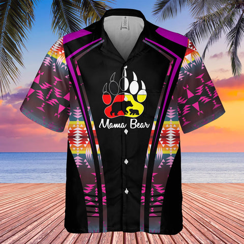 GB-HW000323 Tribe Design Native American Hawaiian Shirt 3D