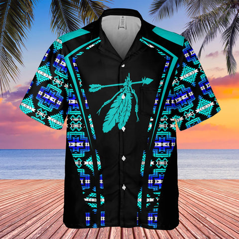 GB-HW000322 Tribe Design Native American Hawaiian Shirt 3D